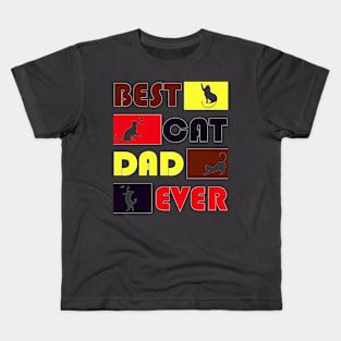 Best cat dad ever Kids T-Shirt